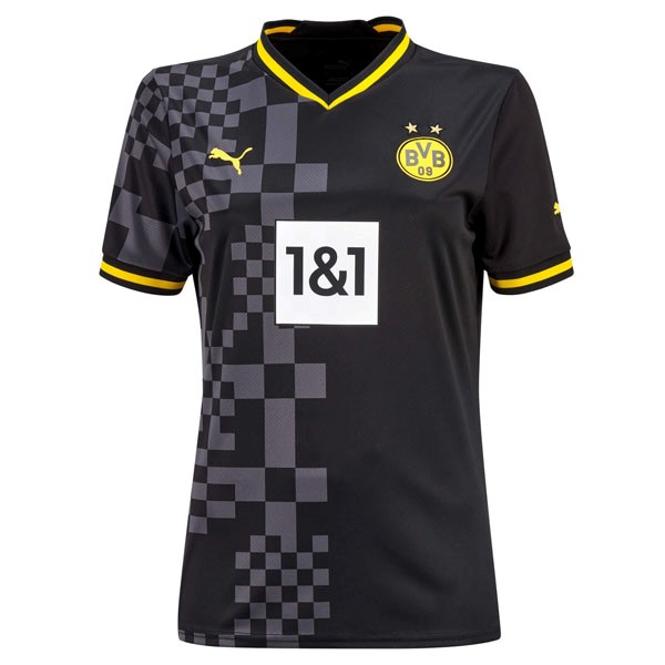 Camiseta Borussia Dortmund Replica Segunda Ropa Mujer 2022/23